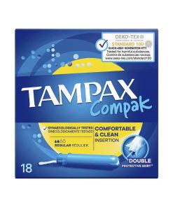 Tampax Compak Reguler Tampons with Applicator 18 Pcs