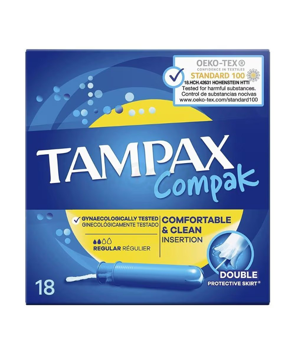 Tampax Compak Reguler Tampons with Applicator 18 Pcs