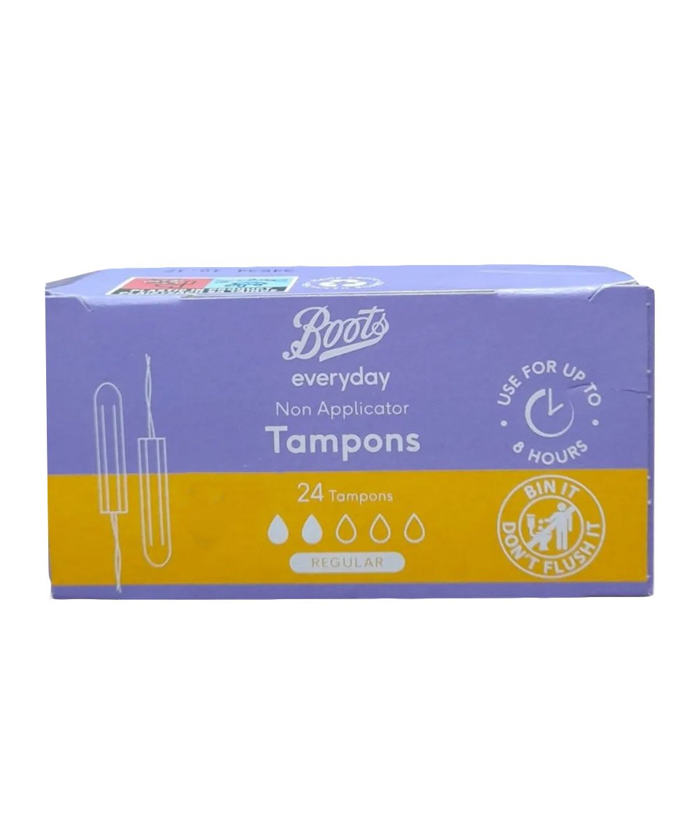 Boots Everyday Non Applicator 24 Tampons (Regular)