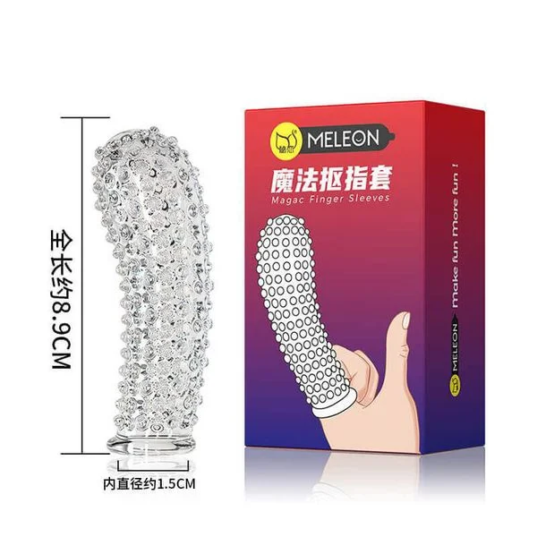 MELEON Double Finger Dotted Condom 2 pairs - Image 2