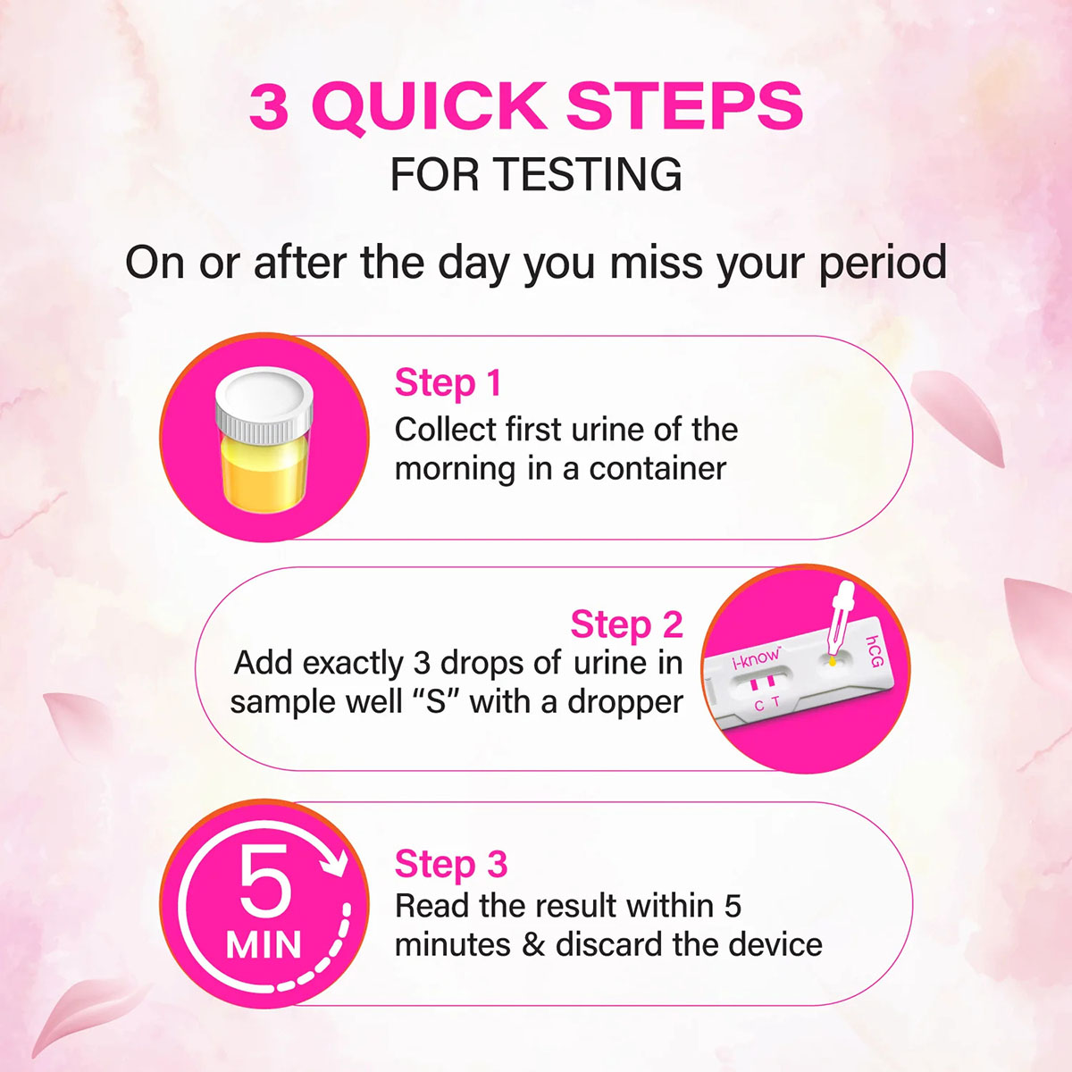 i-Know One Step Pregnancy Testing Kit 5 Pack Combo - Image 5