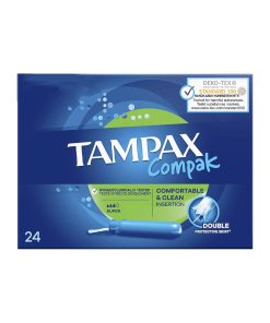 Tampax Compak Super Tampons with Applicator 24 Count