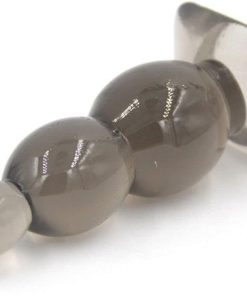 Alternative view of ₀̷₁̷BeHorny Gripped Transparent Black Silicone Anal Plug