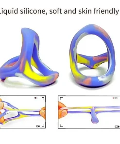 Alternative view of ₀̷₁̷Stretchy Color Extra Pleasure Silicone Penis Ring For Men