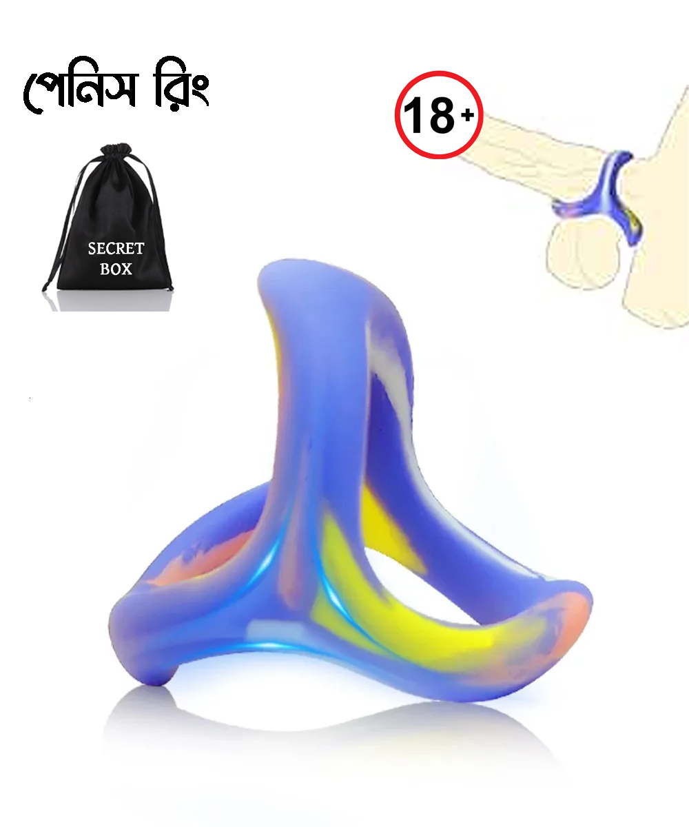 ₀̷₁̷Stretchy Color Extra Pleasure Silicone Penis Ring For Men