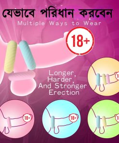 Alternative view of ₀̷₁̷Funda Extend Erection Delay Ejaculation Cock ring For Men 3 pcs