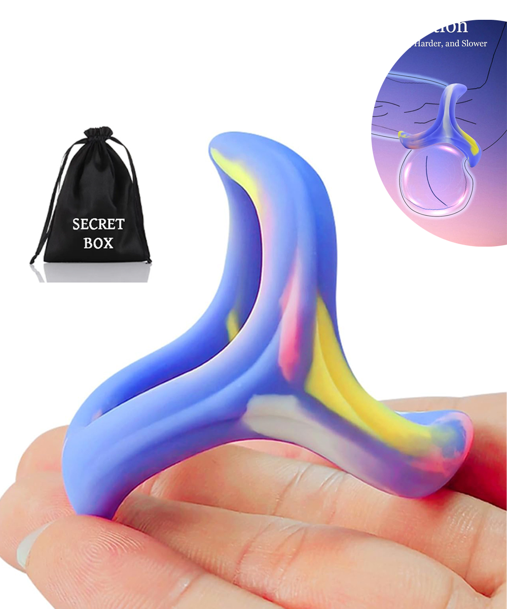 ₀̷₁̷Max Stronger Colorful Silicone Cock Ring For Men