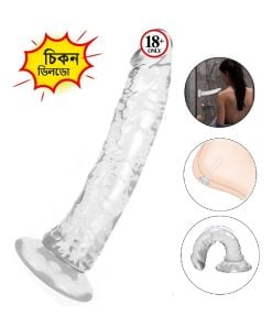 Slim Shape Transparent Women Dildo 6 inch